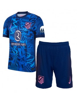 Atletico Madrid Ausweichtrikot für Kinder 2024-25 Kurzarm (+ Kurze Hosen)